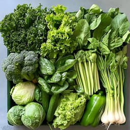 You should not consume leaf vegetables